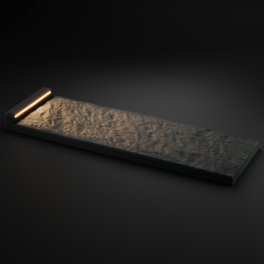 LED Светильник для шаговой плиты STONE Графитовый Серый 330х75х98мм в Калининграде фото