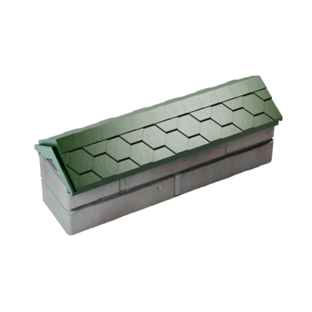 Парапет Zking Эверест Зеленый с посадкой на 0.5 кирпича (130мм) в Калининграде фото