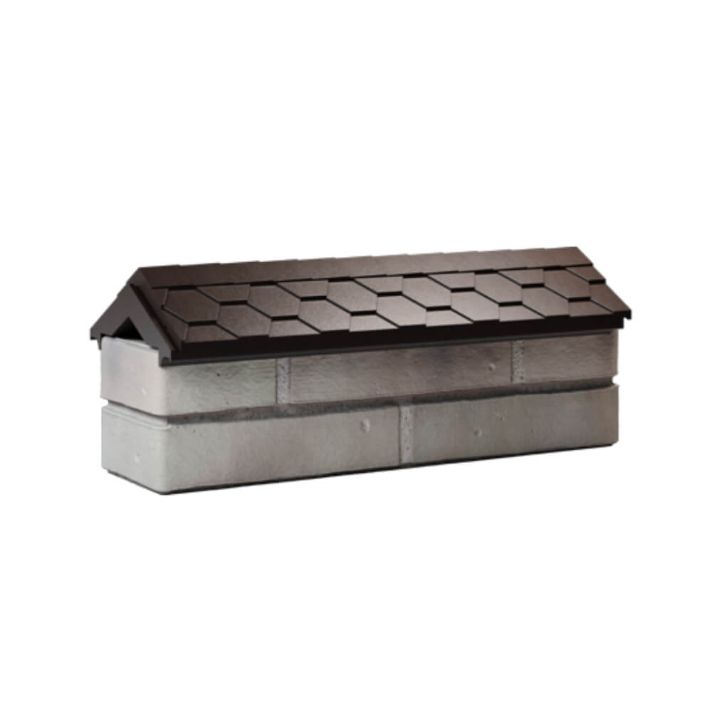 Парапет Zking Эверест Коричневый с посадкой на 0.5 кирпича (130мм) Калининград фото