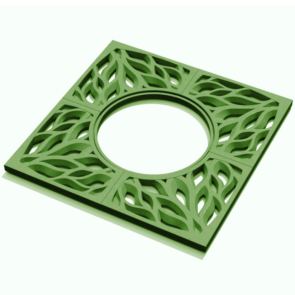 Приствольная решетка для дерева ZKING CRUST 1.2х1.2м Зеленая в Калининграде фото