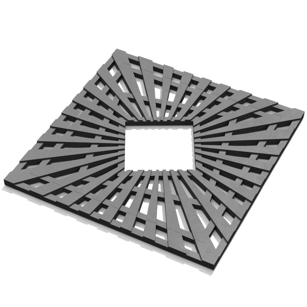 Приствольная решетка для дерева ZKING ATMOSPHERE 1.2х1.2м Серая в Калининграде фото